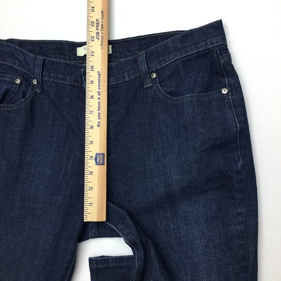 Levi's 515 Women's Bootcut Jeans Studded Back Pockets Stretch size 14 length 30" - Picture 6 of 10